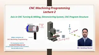 Lecture 2 | Axis in CNC | Dimensioning System | Program Structure in CNC | CNC Machining Programming