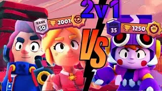 Look what did i do in a 2v1 fight!*brawl stars*