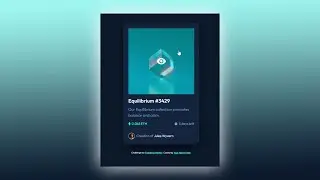 HTML & CSS | nft preview card component - frontendmentor challenge