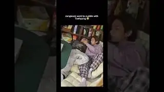 Jungkook went to cuddle with Taehyung #taekook
