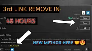 how to unlink lost 3rd link in pubg mobile with in 48 hours Full detail video