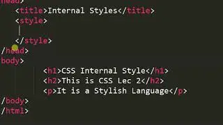 Lecture 2 CSS using Sublime Editor and Chrome