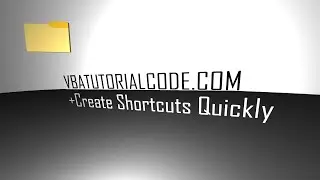 Create Shortcuts Quickly VBA Folder Path