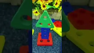 Montessori  Wooden Building Blocks Early Educational Toys