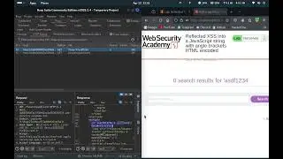 Reflected XSS into a JavaScript string with angle brackets HTML encoded | Web Security Academy
