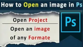 How to open an image in Photoshop
