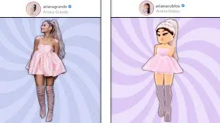 RE-CREATING ARIANA GRANDE'S INSTAGRAM PHOTOS IN ROYALE HIGH! | Roblox