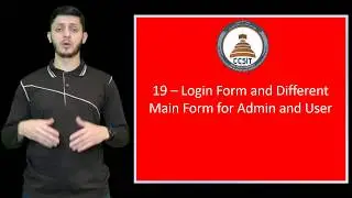 WinForm Tutorial Using C# 19   Login Form and Different Main Form for Admin and User