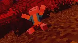 Hunter jumping on a slime
