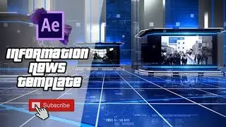 Information news template in After Effects | After Effect Tutorial - 100% Free Download (#001)