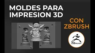 Zbrush en 5 min #50 Hacer moldes en impresión 3d