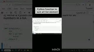 Python function to sum the element of list