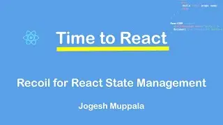 Recoil for React State Management