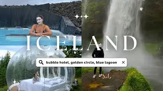iceland vlog | golden circle, south coast, & blue lagoon + staying in a bubble & truck hotel