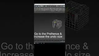 How to increase undo size #3dsmax #lighting #rendering #animation #artem