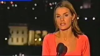 LETIZIA ORTIZ EN EL TELEDIARIO (SEPT 2001)