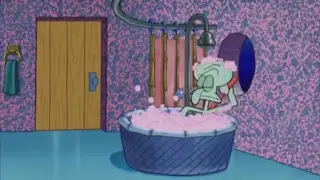 squidward in thE  B A T H