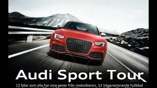 Unloading supercars - Audi Sport Tour 2014