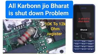 jio bharat k1 phone is about to shutdown problem solution / jio Karbonn shutdown problem