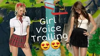 GIRL VOICE TROLLING A THIRSTY GIRL🤤💦 *SHE MOANED*😱