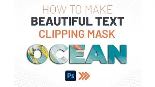 How to create beautiful text designs using the clipping mask tool on Photoshop