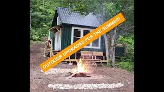 Off Grid Cabin Build - #19 -  Rock Walls and Deck Stairs