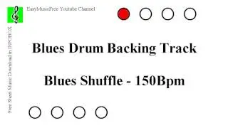 Blues Shuffle - Free Blues Drum Backing Track - 150Bpm