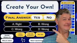 Create Your Own Who Wants to be a Millionaire Game!
