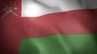 Oman Flag - Realistic - Waving Flag - Full HD - 1080 - Seamless Loop