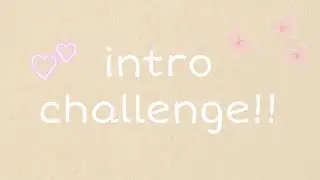 intro competition!!