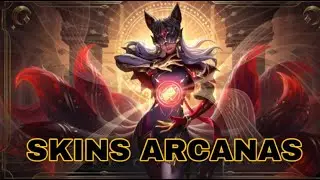 FINALMENTE SAIRAM AS SKINS ARCANAS !! AHRI, RAKAN, XAYAH, RYZE E HECARIM - ARCANE SKINS