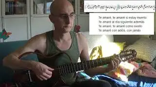 Te amaré ,Silvio Rodriguez ,fingerstyle , free TAB (doM/lam)