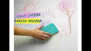Como tirar rabisco de lápis de cor da parede super fácil e rápido