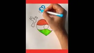Independence day 🇨🇮🇨🇮🇨🇮easy drawing #youtubeshorts