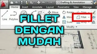 CARA FILLET PADA AUTOCAD 2010
