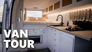 VAN TOUR | Luxury Self-Converted Camper for full time Van Life | Tiny House on Wheels
