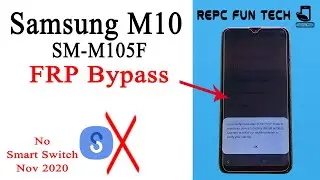 samsung m10 frp bypass | sm-m105f Google account bypass | without pc|no smart switch  2021 update