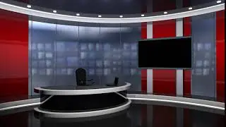 red news studio set