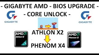 How to BIOS UPDATE and How to Core UNLOCK in Gigabyte GA-M720-US3 Motherboard from METAL SCRAP