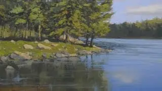 How to paint water with oil paints