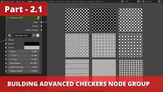 Blender Math series Part 2.1 - Building Advanced Checkers Node Group In Blender 2.8