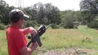 Clay taregets dropped with Stag Arms 6.8 at 100 yards