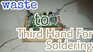 How to make a simple third arm for soldering from trash