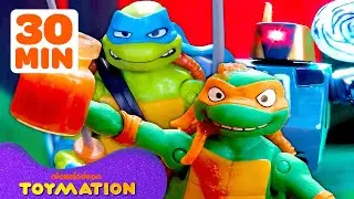 30 MINUTES of Ninja Turtles Fighting Robots, Defeating Enemies, and MORE! ⚔️ | TMNT Toys | Toymation
