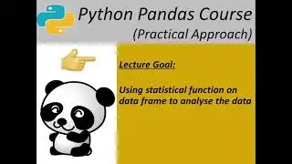 python pandas course-applying statistical function