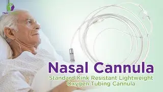 Nasal Cannula for Oxygen – Standard Kink Resistant Lightweight Oxygen Tubing Cannula