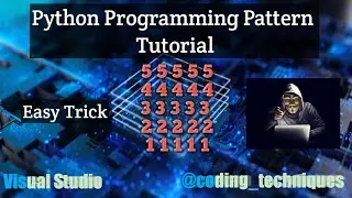 Learn Python || Python Programming Basic Pattern Tutorial👨‍🏫📓 #coding #programming #python #viral 🖥📲