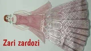 zari zardozi illustration tutorial | step by step | fashion illustration | fashion designing