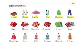 DESCRIBING CLOTHES VOCABULARY