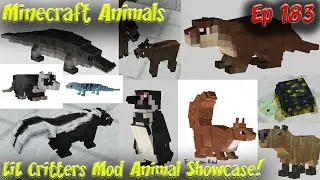 LiL Critters Mod Animal Showcase | A ZAWA Mod Addon Minecraft Animals Ep183